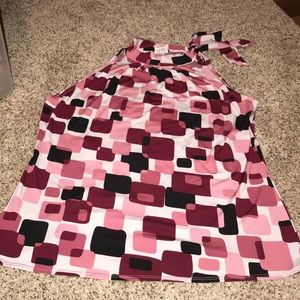 Sleeveless tie neck Maurices shirt XL